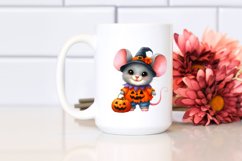 Vibrant Baby Mouse for Halloween | Sublimation Clipart Product Image 2