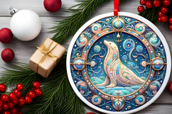 Round Christmass Ornament PNG Product Image 2