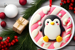 Round Christmass Ornament PNG Product Image 2