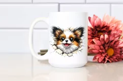 Colorful Crazy Furr, Papillon | Sublimation | Clipart Product Image 2
