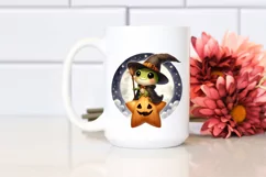 Cute Baby Frog, Halloween Theme, PNG Product Image 2