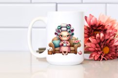 Old Lady Sitting on Couch | Clipart Product Image 2