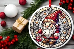 Round Christmas Ornament Sublimation|Clipart Product Image 1