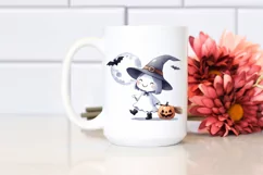 Funny Witch Halloween Clipart PNG Product Image 2