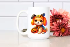 Vibrant Baby Dog Scenery | Clipart Product Image 2