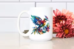Vibrant Watercolor Bird, Transparent PNG Product Image 2