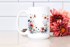 Centered Bold Wild Flowers | Sublimation | Clipart Product Image 2