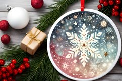 Round Christmas Ornament Sublimation|Clipart Product Image 2