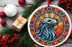 Round Christmas Ornament Sublimation|Clipart Product Image 1