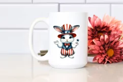 Whimsical Bunny USA Collors | Sublimation Clipart Product Image 2