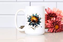 Abstract Glossy Sunflower with Golden Insertions | Product Image 2
