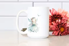 Whimsical Fairy Watercolor Clipart Product Image 2