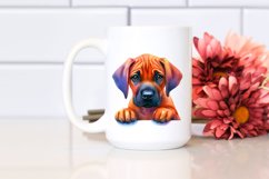 Cute Watercolor Rhodesian Ridgeback Clipart Product Image 2