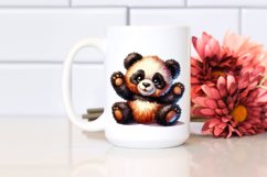 panda vibrant colorful brownish manually sewed Product Image 2