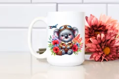 Colorful Baby Koala Aviator Suit | Sublimation | Clipart Product Image 2