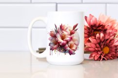 Abstract Gladiolus Watercolor Splash Clipart Product Image 2