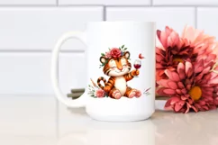 Funny Tiger of Wine Clipart Product Image 2
