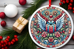 Round Christmass Ornament PNG Product Image 2