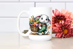 Colorful Baby Rabbit Autumn Clipart Product Image 2