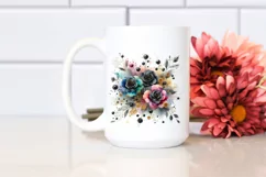 Colorful Black Roses Gold | Clipart Product Image 2