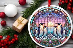 Round Christmass Ornament PNG Product Image 2