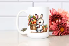 Quirky Baby Rabbit Autumn Clipart Product Image 2