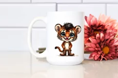 Expressive Shy Baby Tiger Cowboy Boots Product Image 2