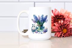 Hyacinth Jar Watercolor Clipart Product Image 2