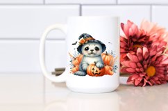Cute Baby Seal Sitting with Pumpkin, PNG Product Image 2