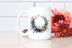 Vibrant Wreath Wild Flowers | Clipart Product Image 2