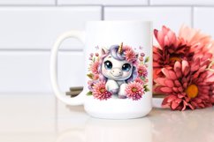 Cute Baby Unicorn Smiling | Sublimation Clipart Product Image 2