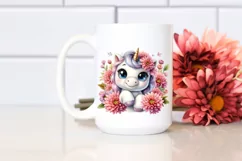 Cute Baby Unicorn Smiling | Sublimation Clipart Product Image 2