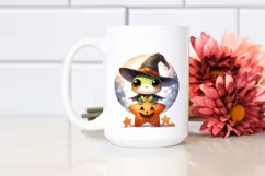 Cute Baby Frog, Halloween Theme, PNG Product Image 2