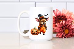 Cute Baby Elk Halloween Scene | Sublimation | Clipart. Product Image 2