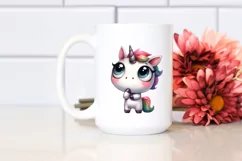 Funny Expressive Unicorn, Transparent PNG Product Image 2