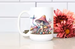 Detailed Pastel Magical Mushroom, Transparent PNG Product Image 2
