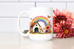 Colorful Dog House Watercolor Product Image 2