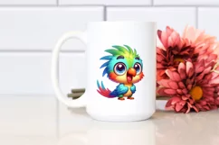 Cute Baby Parrot Smiling | Sublimation Clipart Product Image 2