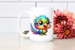 Cute Baby Parrot Smiling | Sublimation Clipart Product Image 2
