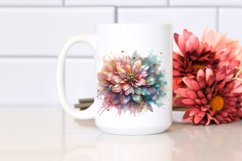 Abstract Shiny Zinnia Art Product Image 2
