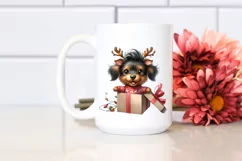 Expressive Baby Watercolor Dachshund, Crazy Haircut PNG Product Image 2
