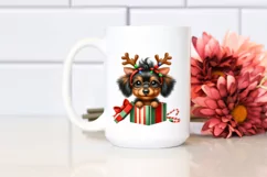 Baby Dachshund in Gift Box, PNG Product Image 2