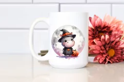 Cute Baby Hippo, Halloween Theme, PNG Product Image 2
