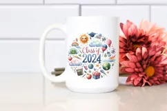 Watercolor Colorful Abstract Bouquet with Gold Foil | Product Image 1