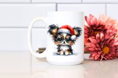 Expressive Baby Watercolor Papillon, Crazy Haircut PNG Product Image 2