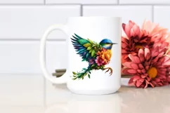 Vibrant Watercolor Bird, Transparent PNG Product Image 2