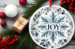 Round Christmas Ornament Sublimation|Clipart Product Image 2