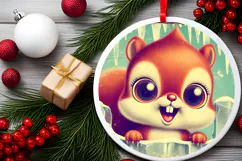 Round Christmass Ornament PNG Product Image 2