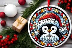 Round Christmass Ornament PNG Product Image 2