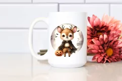 Cute Baby Deer on Halloween PNG Product Image 2